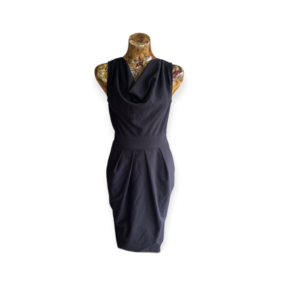 Closet London dress sleeveless pockets Sz 4 small black